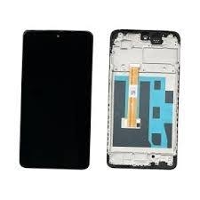 LCD OPPO REALME 5 / 5i / 6i / C3 BLACK WITH FRAME (Premium Quality)