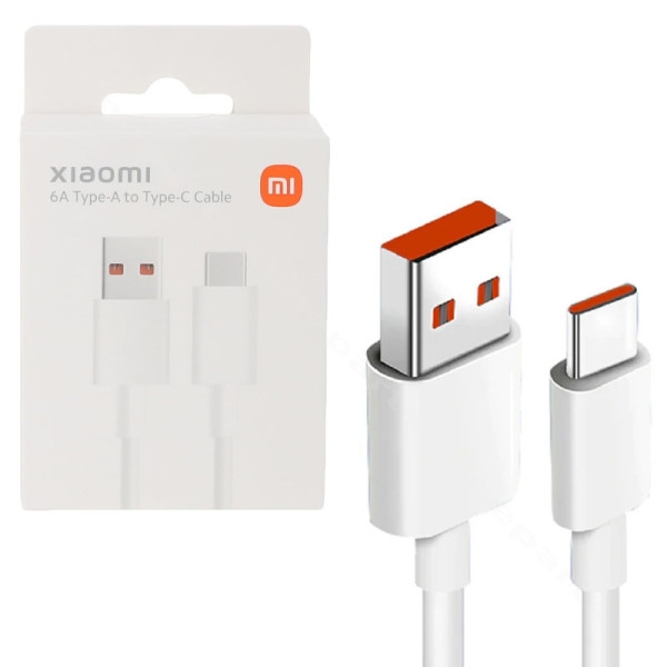 USB-A to USB-C Cable Xiaomi 120W / 6A / 1M BHR6032GL White